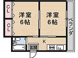 南茨木ハイツ 3階/-