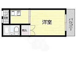 ハイツカメリア 1Kの間取図画像