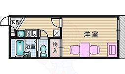 レオパレスKY 1Kの間取図画像