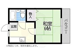 ウェルシィー氷室 1Kの間取図画像