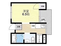 タツミマンション 1Kの間取図画像