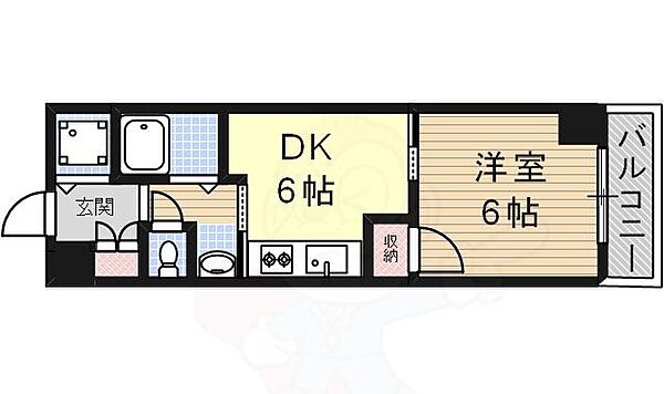 昭和町サンライズ石橋 602｜大阪府大阪市阿倍野区昭和町３丁目(賃貸マンション1DK・6階・28.00㎡)の写真 その2