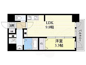 大阪府大阪市阿倍野区昭和町２丁目（賃貸マンション1LDK・9階・33.97㎡） その2