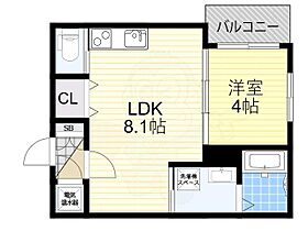 大阪府大阪市東住吉区住道矢田１丁目（賃貸アパート1LDK・3階・30.43㎡） その2