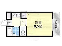 メゾン苅田 1Kの間取図画像