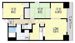 ヴィラ北田辺 7階