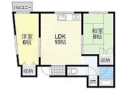 ハイアットマンションアヴィ 2LDKの間取図画像