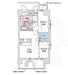 スプランディッドあびこ駅前DUE 11階/-