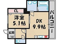 サンライトあべの6 1階/102