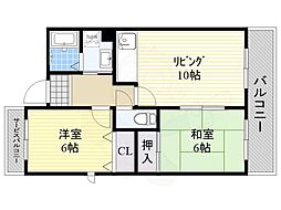エタプハコネ 2LDKの間取図画像
