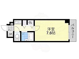 フロレスコ昭和町 1Kの間取図画像