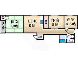 ライフ遠里小野 3階