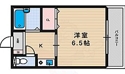 シャルマン昭和町 1Kの間取図画像