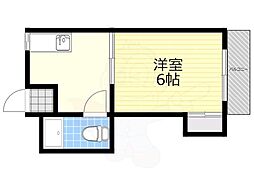 丸萬ハイツ 1DKの間取図画像