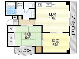 グランドフォーム細田 2LDKの間取図画像