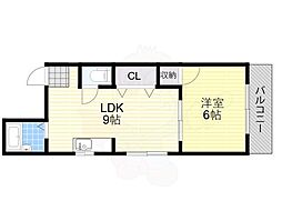 エクセルハイツ中野 1LDKの間取図画像