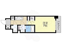 ザ・パークハビオ阿倍野昭和町 1Kの間取図画像