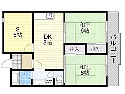 恒信ハイツ 2SDKの間取図画像