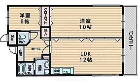 大阪府豊中市上新田３丁目6番20号（賃貸マンション2LDK・2階・62.00㎡） その2