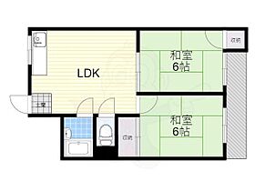 第1メゾンオート  ｜ 大阪府吹田市千里山東１丁目（賃貸マンション2LDK・4階・45.11㎡） その2