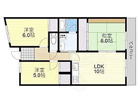 大阪府豊中市柴原町２丁目2番15号（賃貸マンション3LDK・3階・67.94㎡） その2