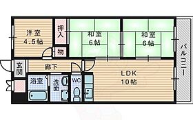 パークウェイハイツ  ｜ 大阪府豊中市北条町３丁目（賃貸マンション3LDK・5階・61.05㎡） その2