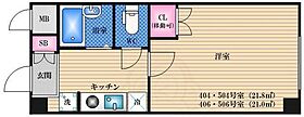 ロイヤル江坂 604 ｜ 大阪府吹田市江の木町（賃貸マンション1K・6階・21.80㎡） その2