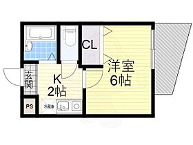 大阪府吹田市五月が丘北（賃貸マンション1K・5階・18.25㎡） その2