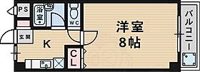 サンロイヤル 302 ｜ 大阪府吹田市垂水町３丁目14番27号（賃貸マンション1K・3階・22.00㎡） その2