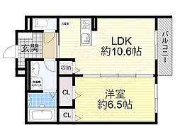 間取図画像 1LDK