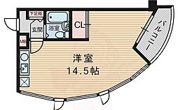第6センリハイツ ワンルームの間取図画像