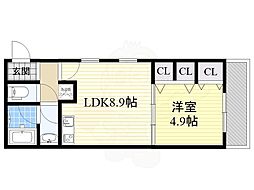 間取図画像 1LDK