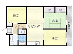 グリーンパレス千里中央A棟 3LDKの間取図画像