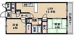 サンライズフレア 2LDKの間取図画像