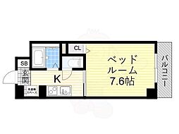 中旺ビル 1Kの間取図画像