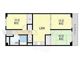 ルネ豊中 3LDKの間取図画像