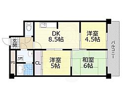 パークサイド柴原 4階