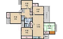 プレステージ新千里西町 2号館 4階/-