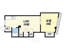 坂野ハイツ 1LDKの間取図画像
