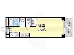 セントーレア ワンルームの間取図画像