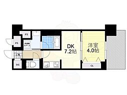 Refisia箕面船場 1DKの間取図画像