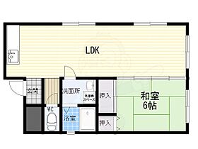 ヴィラ野田  ｜ 大阪府高槻市野田２丁目（賃貸マンション1LDK・2階・40.00㎡） その2