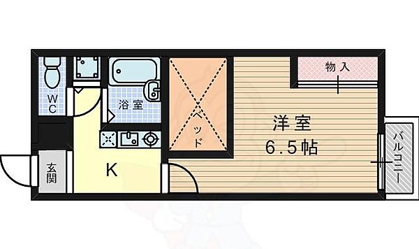 レオパレスストレリチア ｜大阪府高槻市北昭和台町(賃貸アパート1K・1階・23.18㎡)の写真 その2