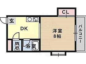 ジョイフル荒木 201 ｜ 大阪府高槻市西真上１丁目（賃貸マンション1DK・2階・27.00㎡） その2