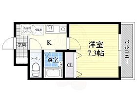 ノールジャルダン  ｜ 大阪府高槻市北園町（賃貸マンション1K・2階・22.40㎡） その2