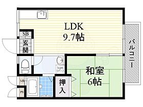 松下ハイツ  ｜ 大阪府高槻市真上町２丁目（賃貸アパート1LDK・2階・40.50㎡） その2