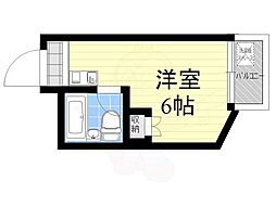 ヤスダマンション ワンルームの間取図画像