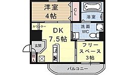 LA・PORTE 1SDKの間取図画像