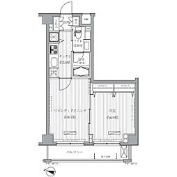 メゾンカルム西新宿 1LDKの間取図画像