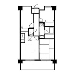 フォレストグリーン 3DKの間取図画像